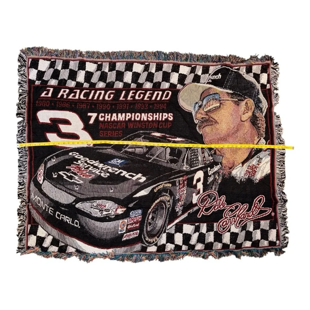 Racing Legend Dale Earnhardt Throw Blanket